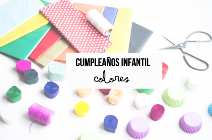 Cumpleaños infantil colores