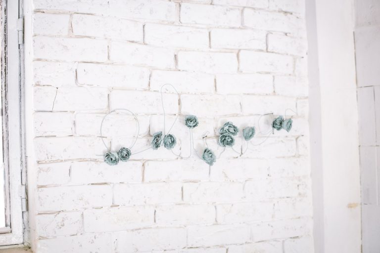 Letras alambre flores diy – La chimenea de las hadas